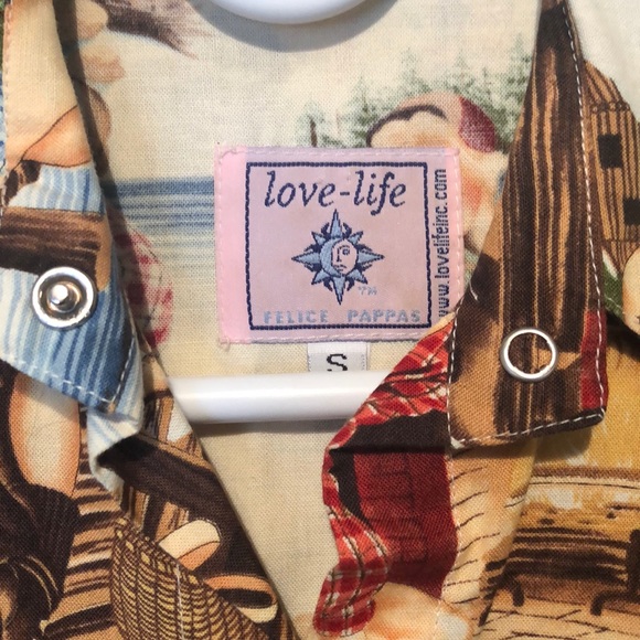 Cowboy style pinup print button up 🤠 - Picture 3 of 4